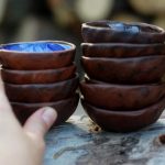 Pottery tea ceremony bowl
