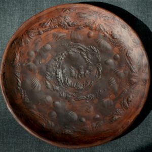 Handmade ceramic pottery plate "Sea" ~7in
