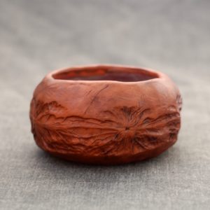 Handmade small pottery mug "Walnut"