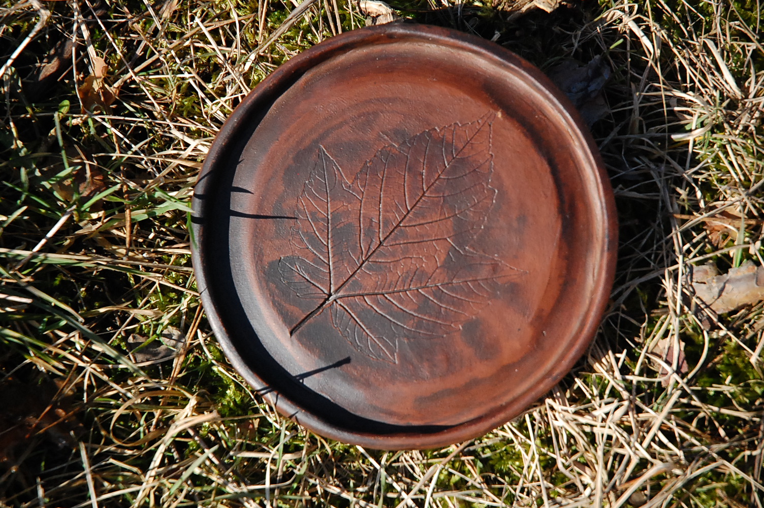 Maple pottery clay saucer