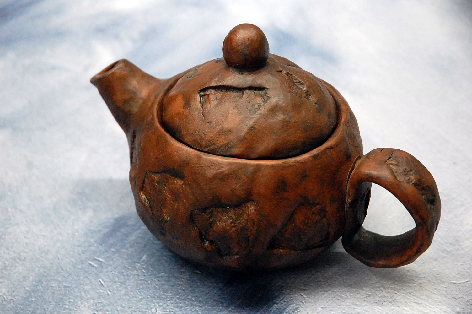 Stones pottery clay tea brewing pot or teapot for tea ceremony