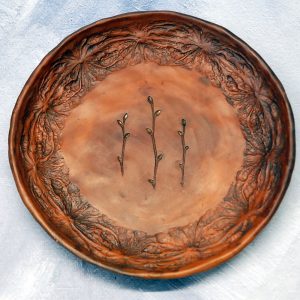 Pottery plate Spring