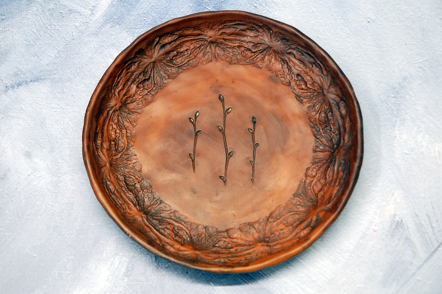 Pottery plate Spring
