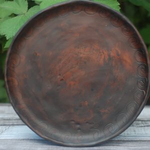 Infinity pottery clay plate